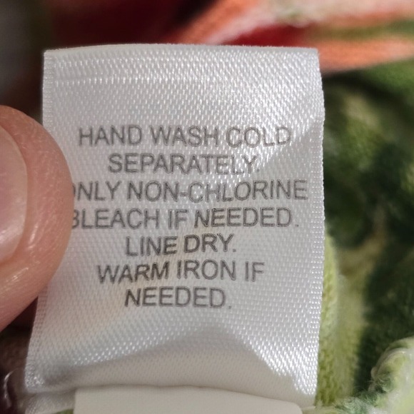 J Jill Love Linen Tie Side Top Large Petite Floral Tropical Short Sleeve Resort - Picture 6 of 10